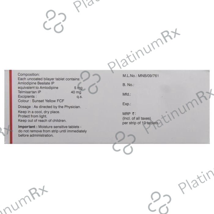 Amlosafe TM 5/40mg Tablet 10s