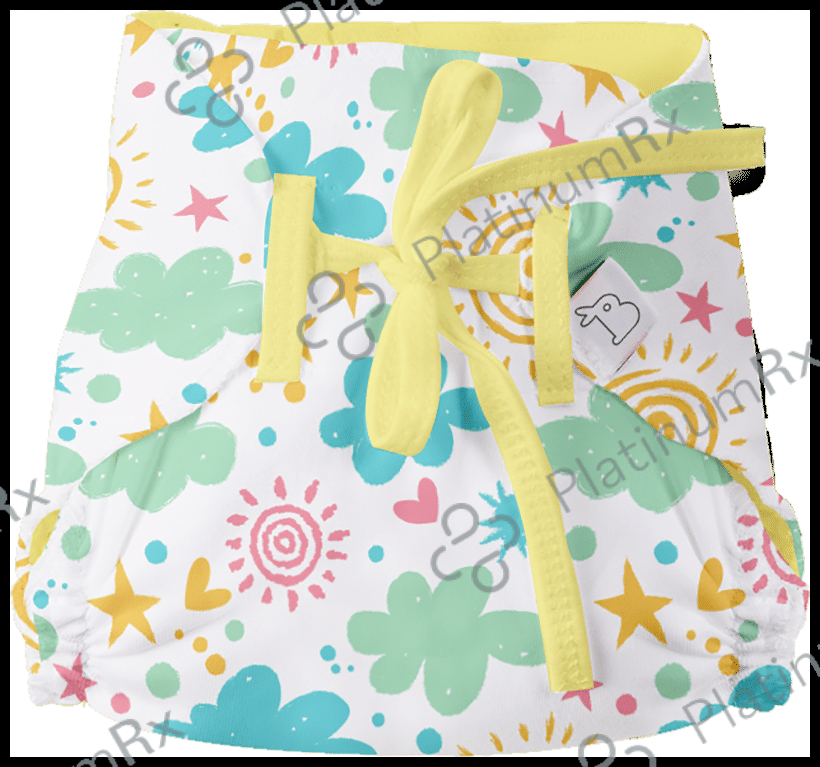 Superbottoms Organic Cotton Padded Dry Feel Langot/Nappy Size 0 Striking Whites 3 units