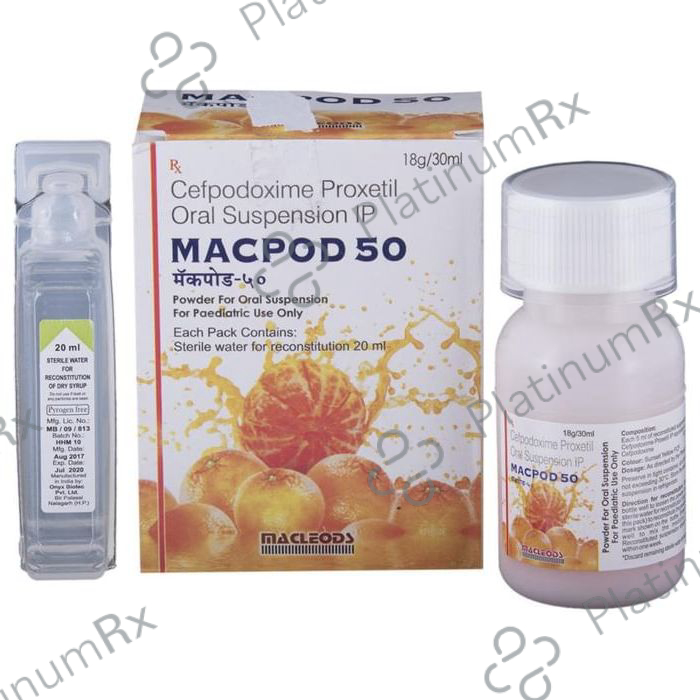 Macpod 50mg Oral Suspension 30ml