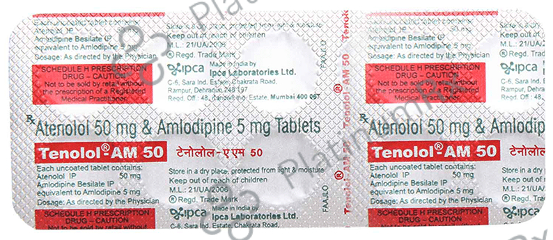 Tenolol AM 5/50mg Tablet 10s