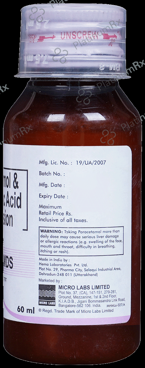 Dolopar M DS 100/250mg Suspension 60ml