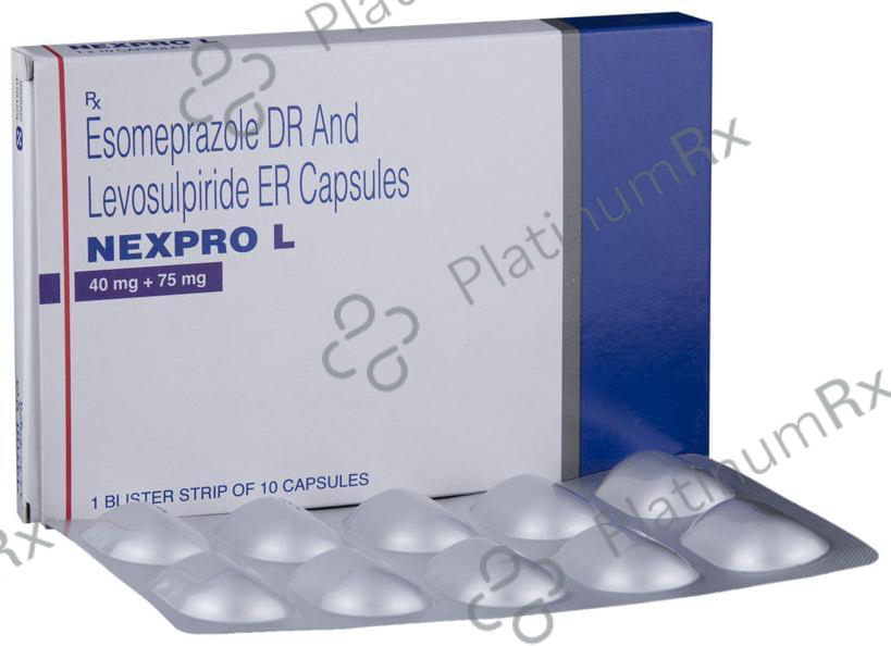 Nexpro L 40/75mg Capsule SR 10s