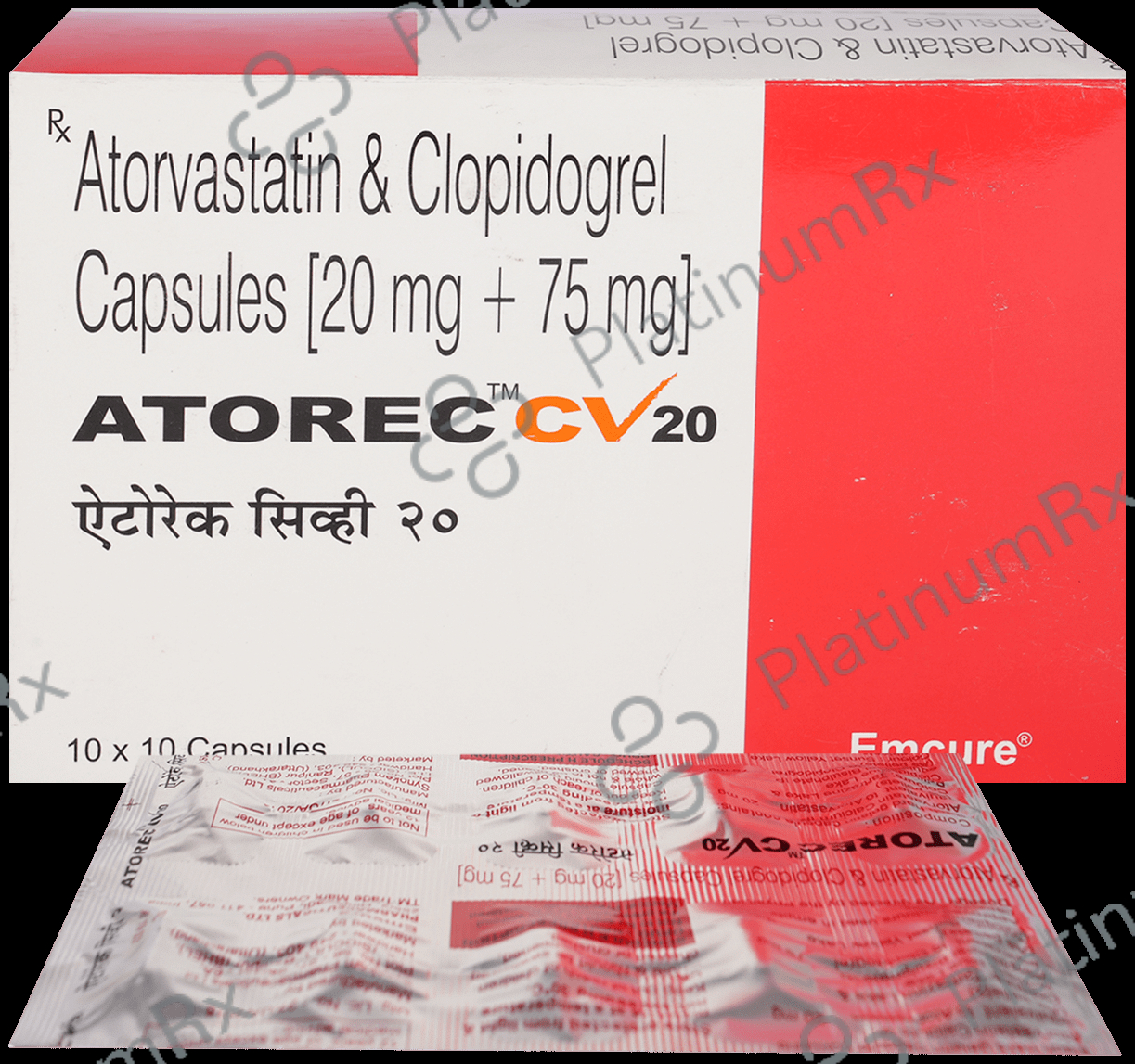 Atorec CV 20/75mg Capsule 10s
