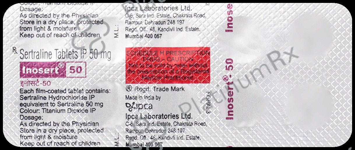 Inosert 50mg Tablet 10s