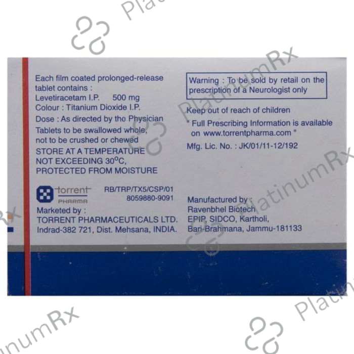 Torleva XR 500mg Tablet 10s