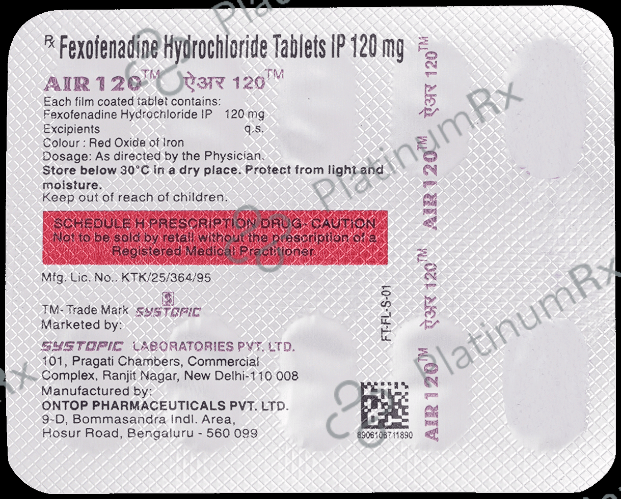 Air 120mg Tablet 10s