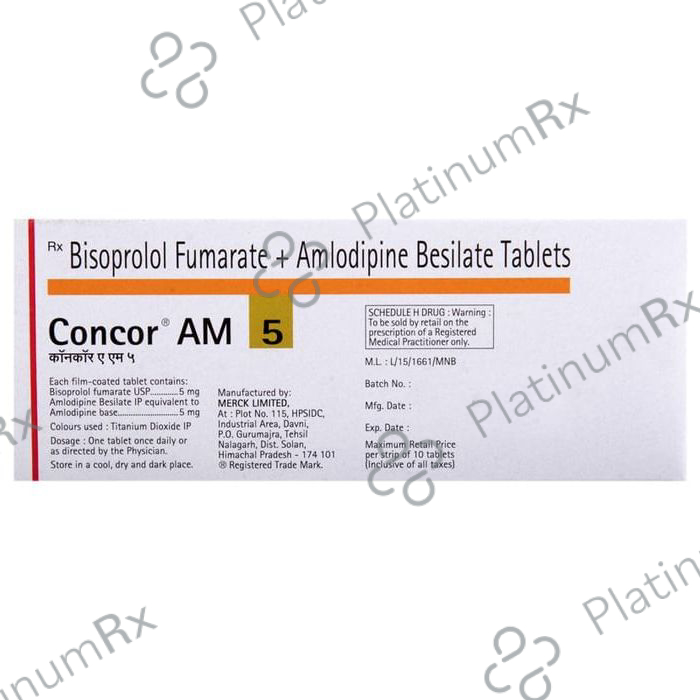 Concor AM 5/5mg Tablet 10s