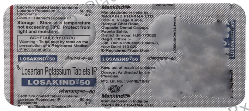 Losakind 50mg Tablet 10s
