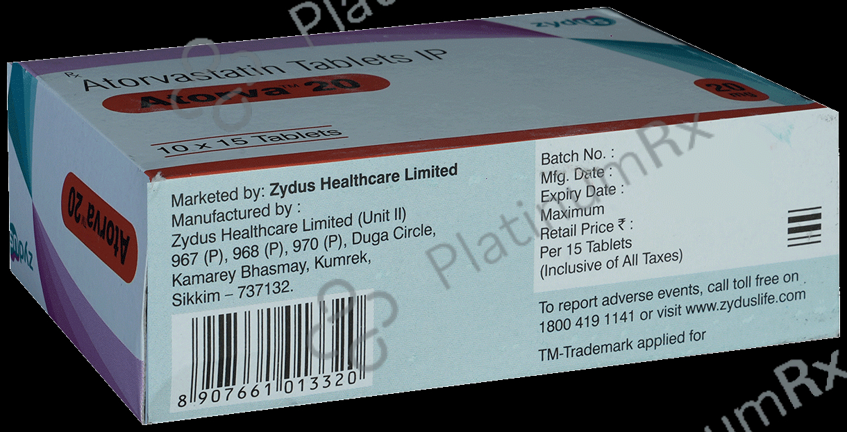 Atorva 20mg Tablet 15s