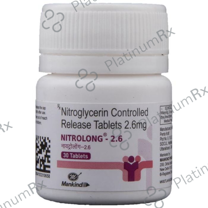 Nitrolong 2.6mg Tablet CR 30s