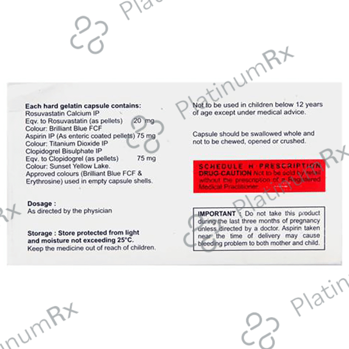 Rosave Gold 20/75/75mg Capsule 10s