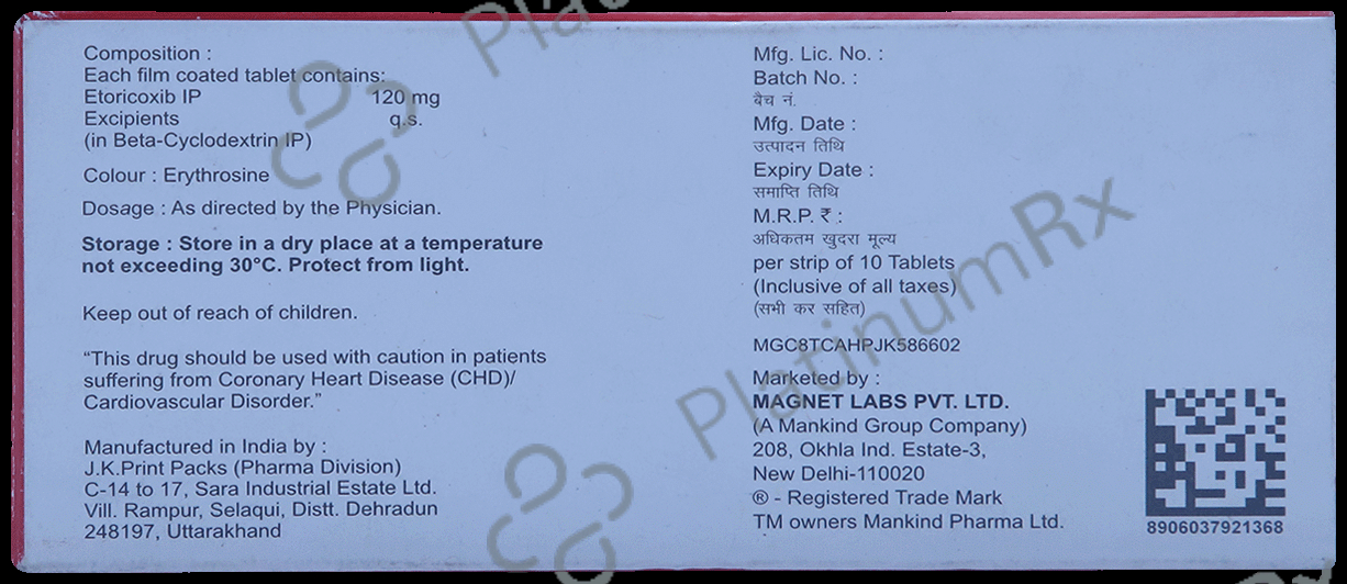 Brutaflam 120mg Tablet 10s