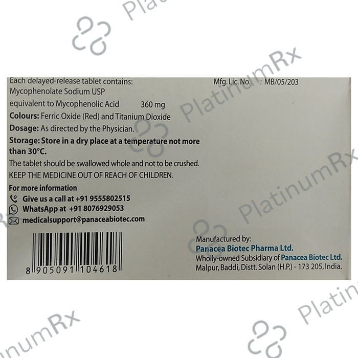 Mycept S 360mg Tablet 10s