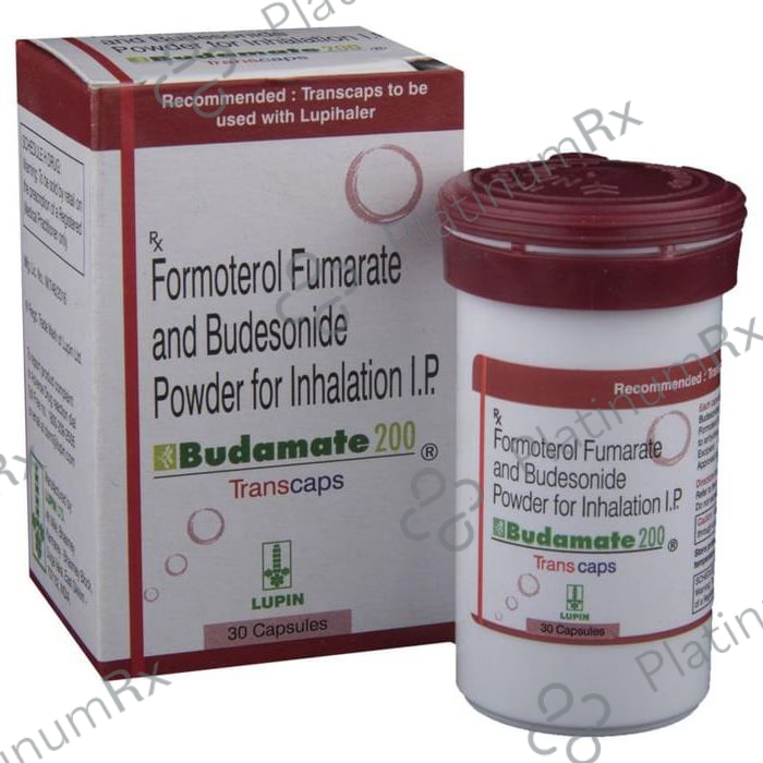 Budamate 200/6mcg Capsule 30s