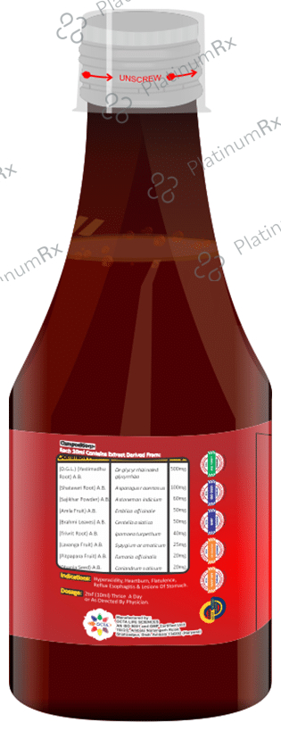 30M Acidity Syrup (200ml Each) Sugar Free 1 Bottle