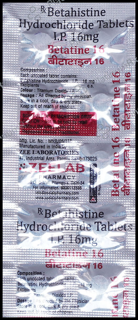 Betatine 16 Tablet