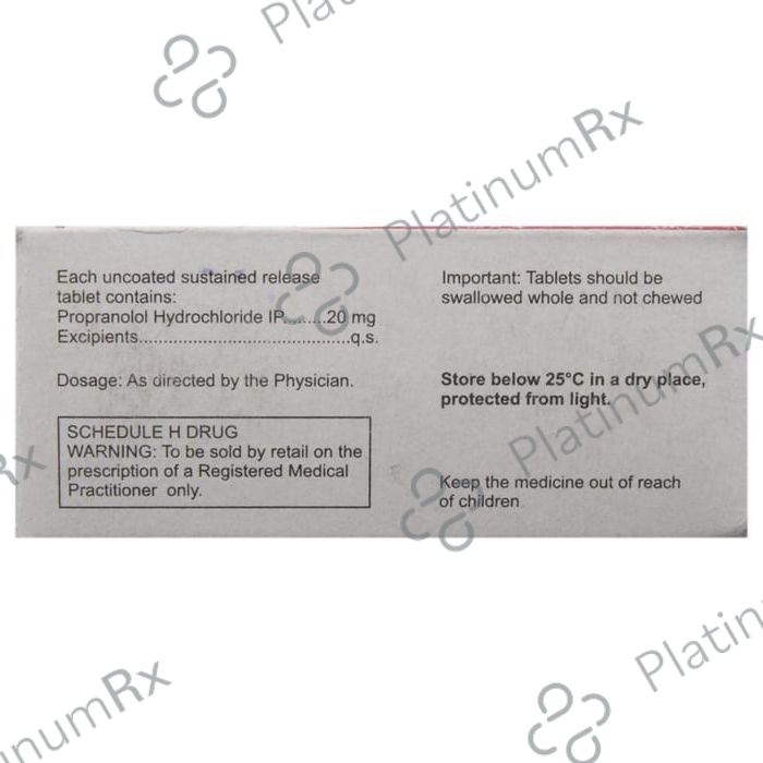 Migrabeta TR 20mg Tablet SR 10s