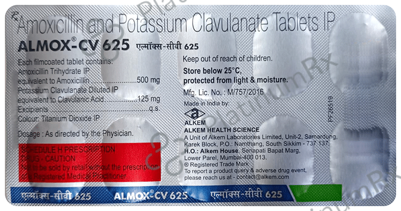 Almox-CV 625 Tablet 10 tablets