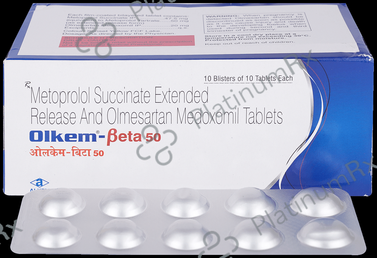 Olkem Beta 50 47.5/20mg Tablet ER 10s