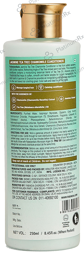 Fabessentials Jasmine, Tea Tree and Chamomile Conditioner