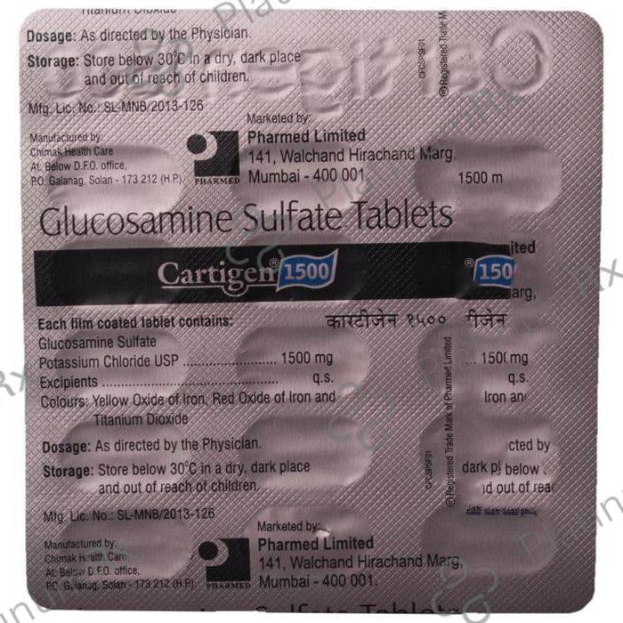 Cartigen 1500mg Tablet 15s