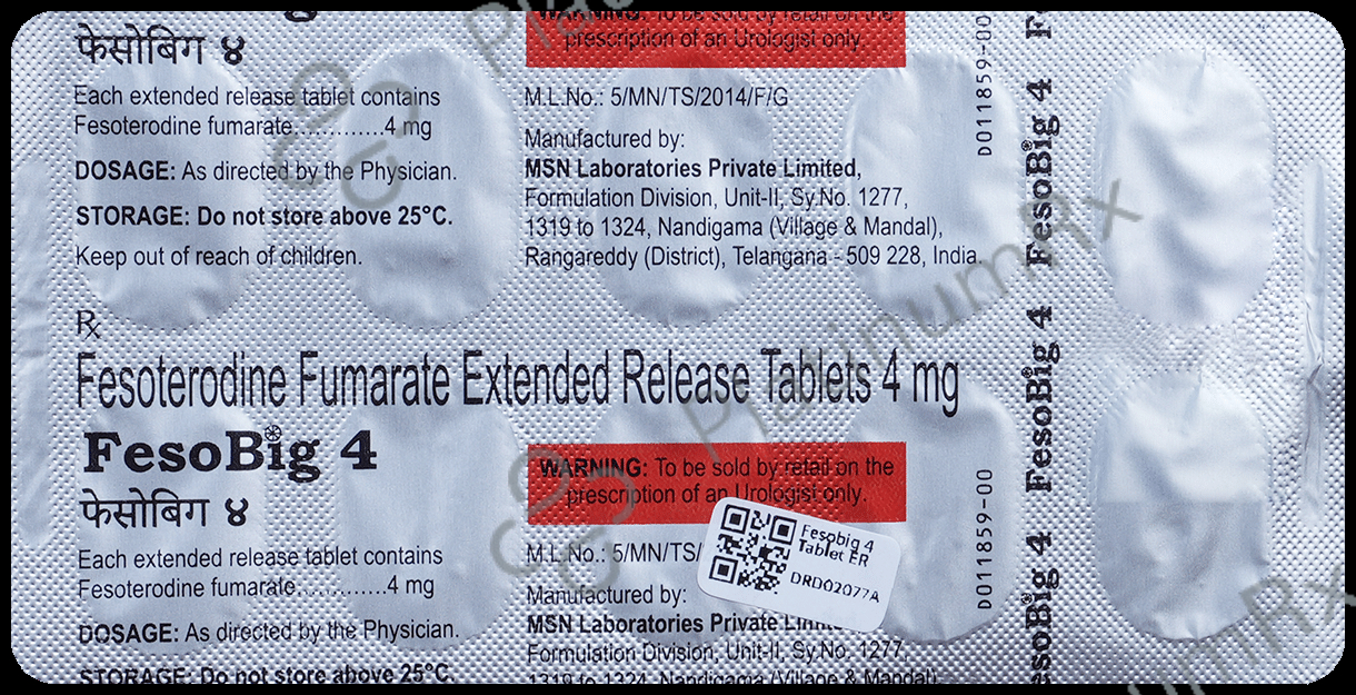Fesobig 4mg Tablet ER 10s
