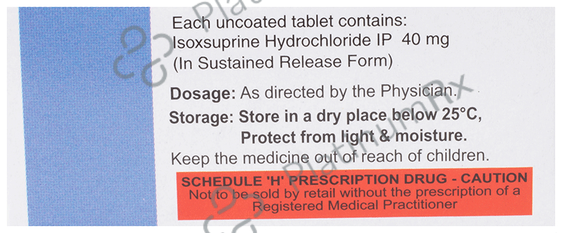 Tidilan Retard 40mg SR Tablet 10s