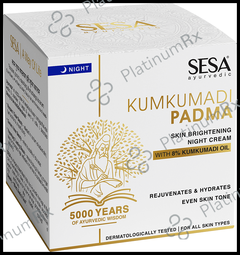 Sesa Kumkumadi Padma Skin Brightening Night Cream