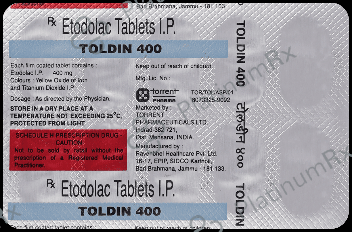 Toldin 400 Tablet