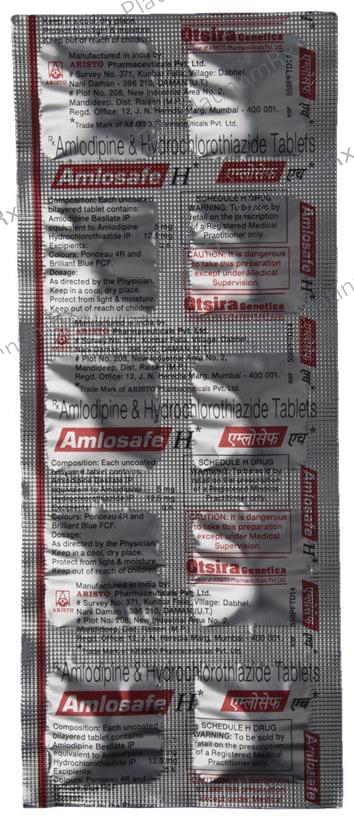 Amlosafe H 5/12.5mg Tablet 10s