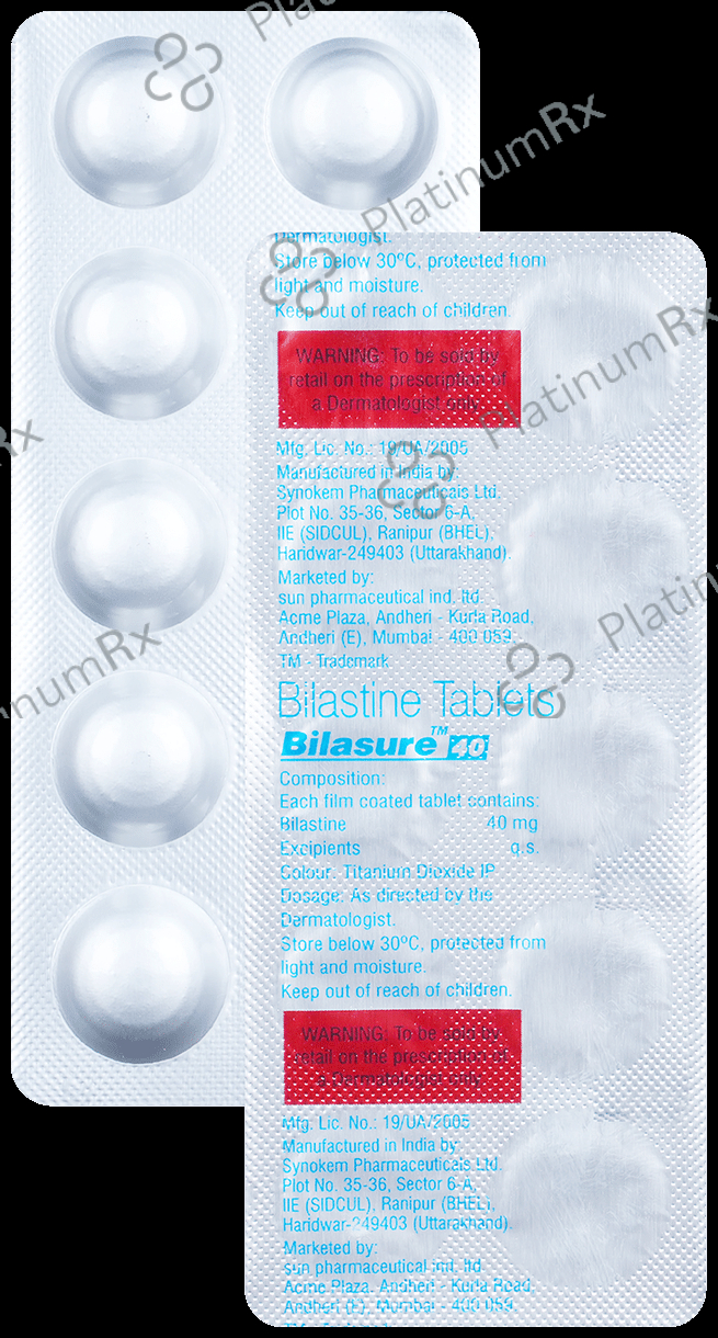Bilasure 40mg Tablet 10s