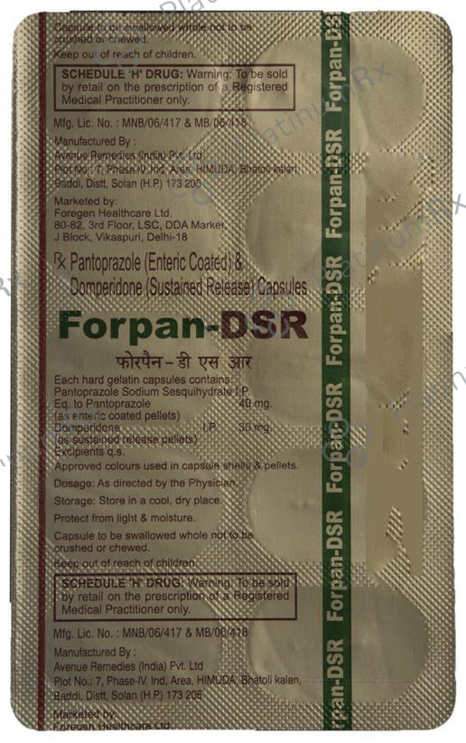 Forpan-DSR Capsule