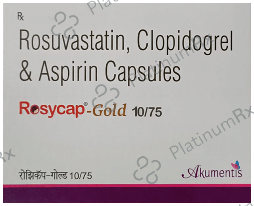 Rosycap Gold 10/75/75mg Capsule 15s