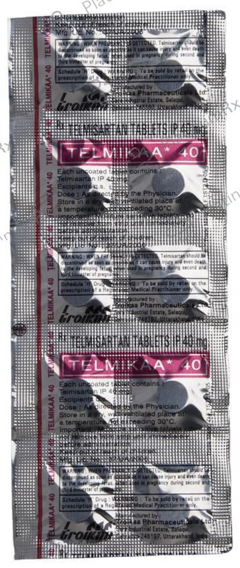 Telmikaa 40mg Tablet 10s