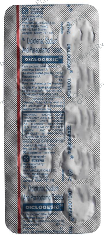 Diclogesic 50mg/325mg Tablet