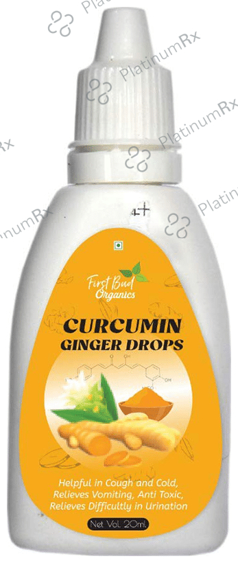 First Bud Organics Curcumin Ginger Drop