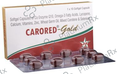 Carored-Gold Soft Gelatin Capsule