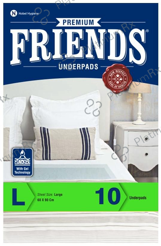 Friends Premium Unisex Underpads with Gel Technology - Size Large