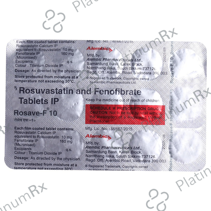 Rosave F 10/160mg Tablet 15s