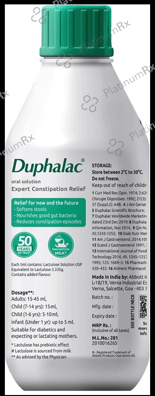 Duphalac 10gm Lemon Flavour Oral Solution 450ml