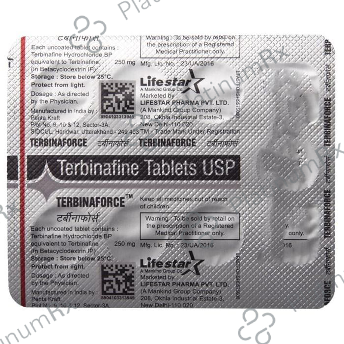Terbinaforce 250mg Tablet 7s