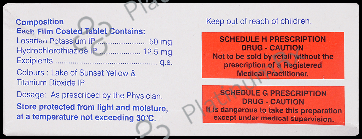 Lostat H 12.5/50mg Tablet 15s