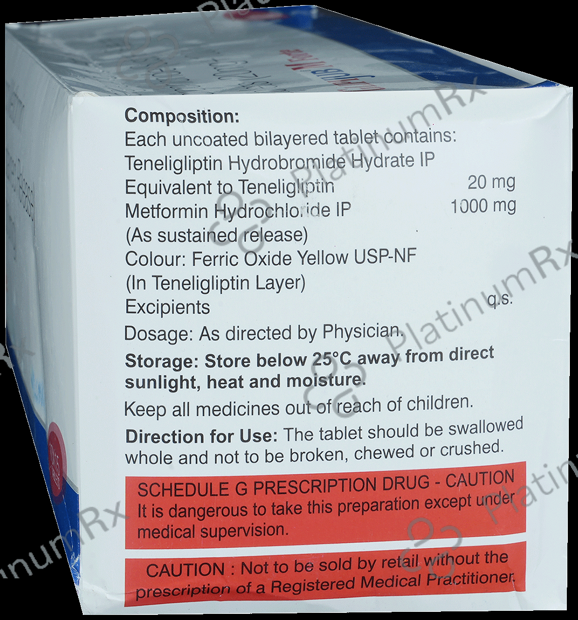 Glipijub M Forte 1000/20mg Tablet SR 15s