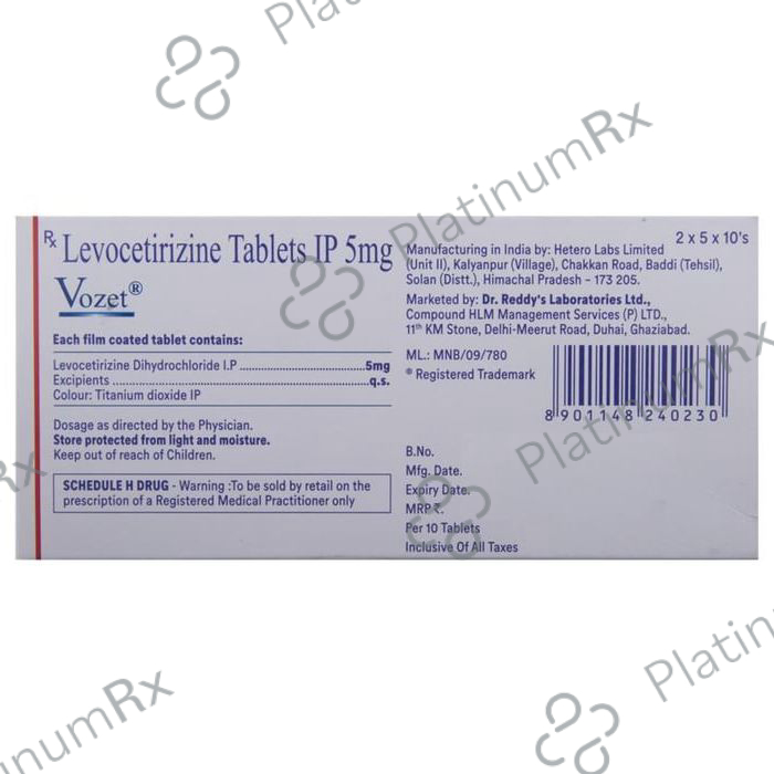 Vozet 5mg Tablet 10s