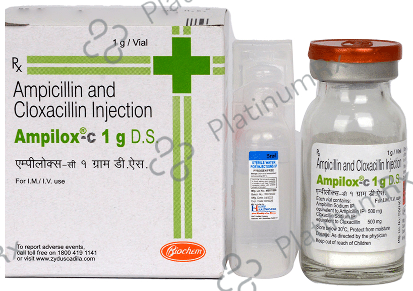 Ampilox C DS 500 mg/500 mg Injection