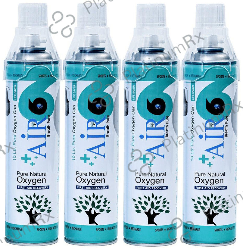 Air6 Pure Natural Oxygen Can (10ltr Each) 4 units