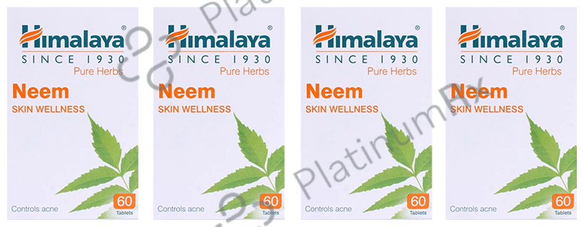 Himalaya Wellness Neem Skin Wellness Tablet (60 Each) 4 bottles