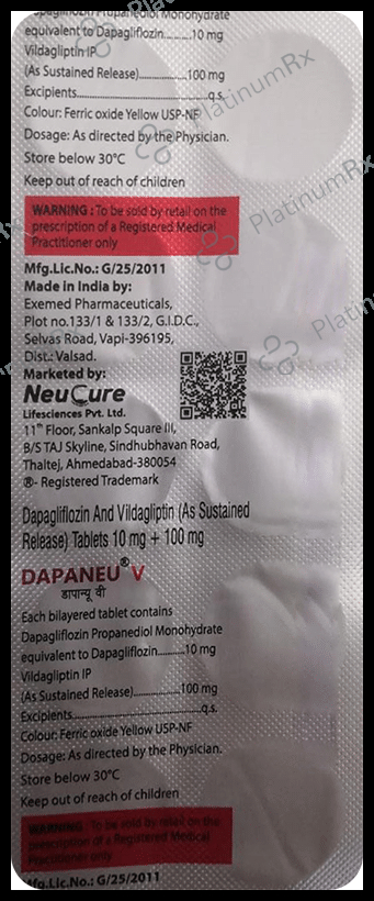 Dapaneu V Tablet SR 10 Tablet SR