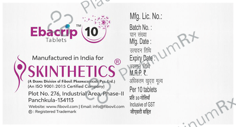 Ebacrip 10 Tablet