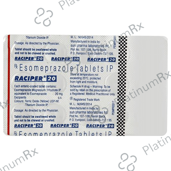 Raciper 20mg Tablet 15s